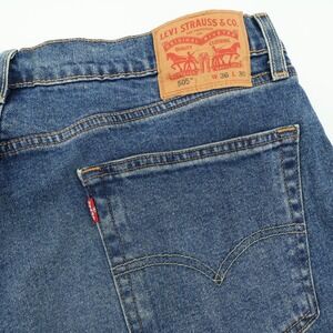 Levi's 505 Regular Fit Jeans Mens W36‎ L30 Blue Denim Pants